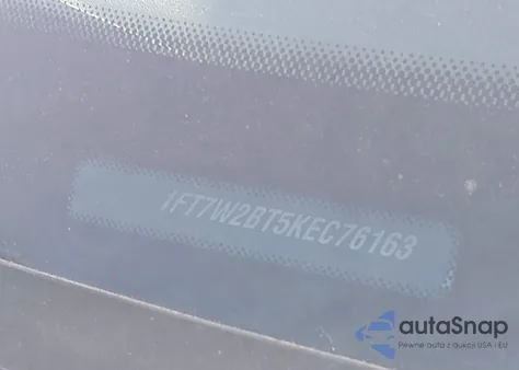 2019 Ford F-250 Lariat z USA, uszkodzony, nr VIN 1FT7W2BT5KEC76163